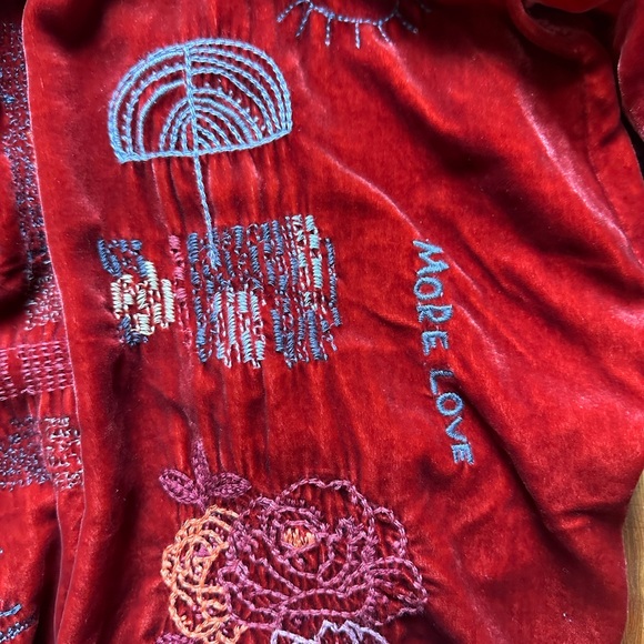 Johnny Was silk top - Picture 3 of 6